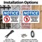 Signmission Exit Sign, Plastic, 10 in W, 7 in H, Emergency Exit Only Not An Entrance OS-2PACK-NS-P-710-L-11822 - alternate 6
